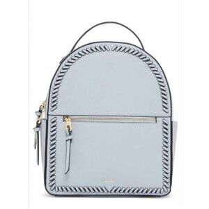 CALPAK Kaya Faux Leather Round Backpack in Blue